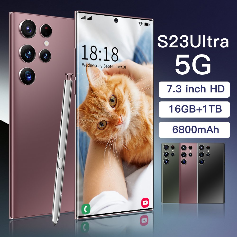 Global Cheap Original Package S23 Ultra 4G 5G Phone unlocked cellphone 6.8 inch HD Screen 12GB+512GB Have Logo smart phones